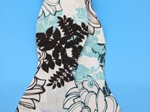 Green Brown Silver Floral Bow Tie