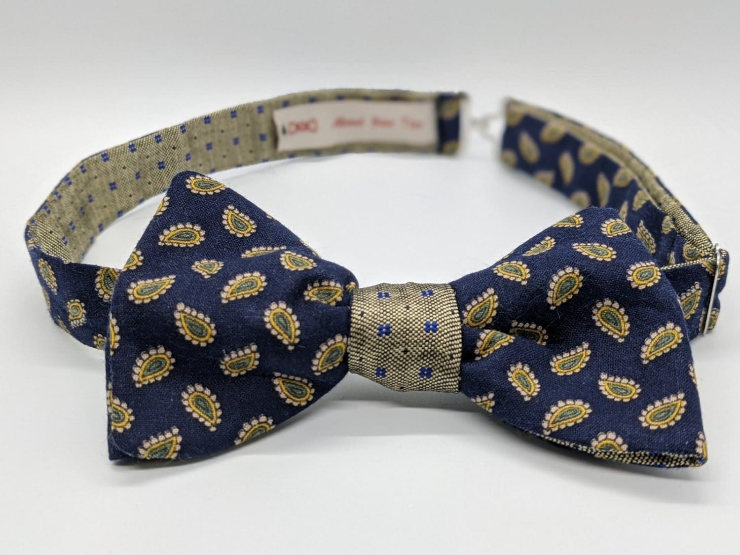 Navy Reversible Bow Tie