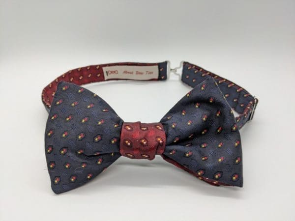 Maroon Reversible Bow Tie