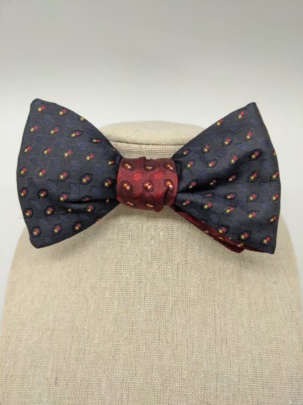 Maroon Reversible Bow Tie