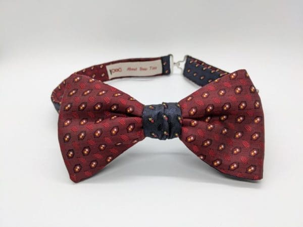 Maroon Reversible Bow Tie