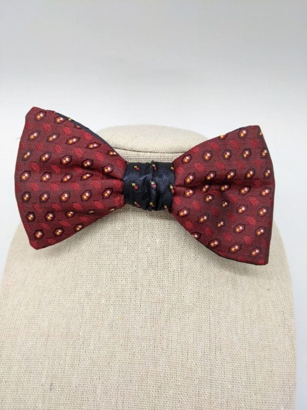 Maroon Reversible Bow Tie