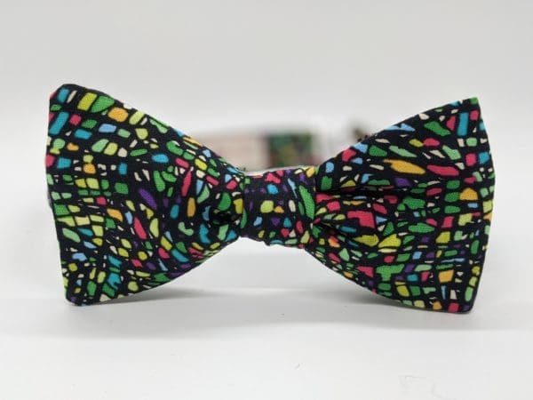 Green Mosaic Bow Tie