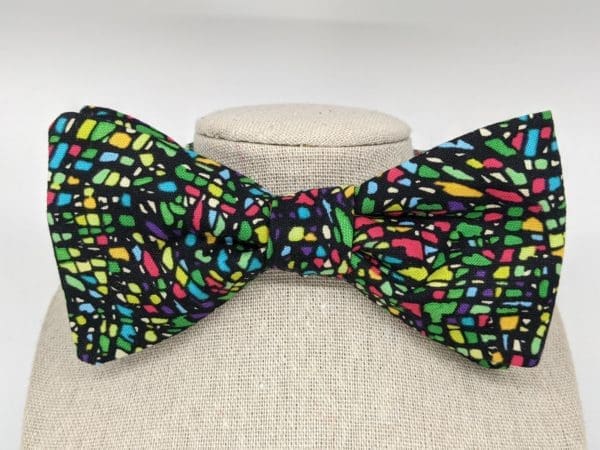 Green Mosaic Bow Tie