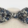 Navy Floral Bow Tie