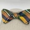 Rainbow Plaid Bow Tie