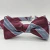 Rose Stripe Bow Tie