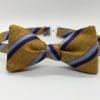 Gold Stripe Bow Tie