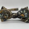 Black Floral Brocade Bow Tie