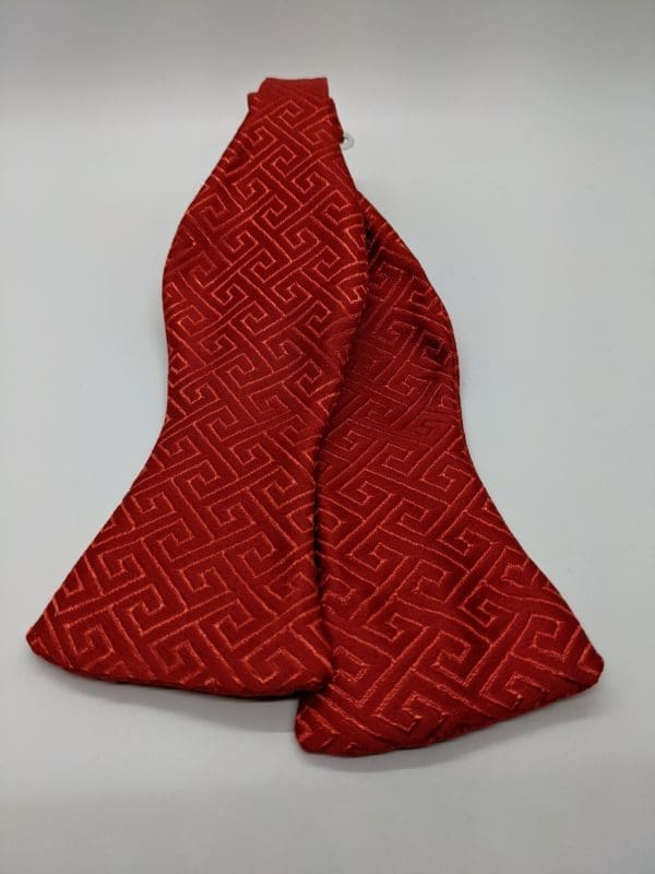 Red Brocade Bow Tie