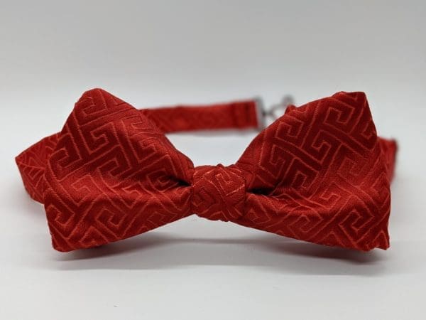 Red Brocade Bow Tie