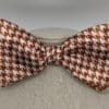 Rust Houndstooth Bow Tie