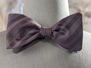 Distressed Silk Bow Tie