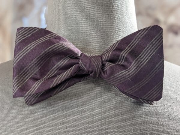 Destressed Silk Bow Tie