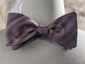Distressed Silk Bow Tie