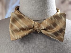 Distressed Silk Bow Tie