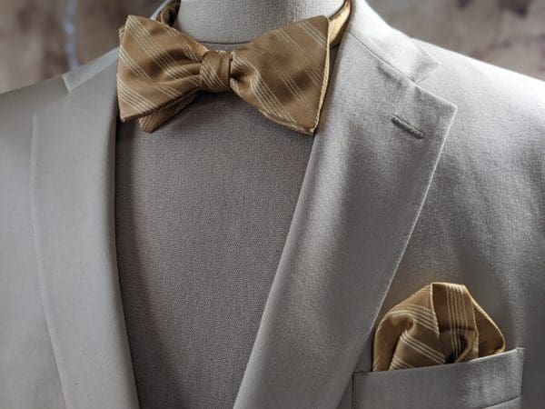 Destressed Silk Bow Tie