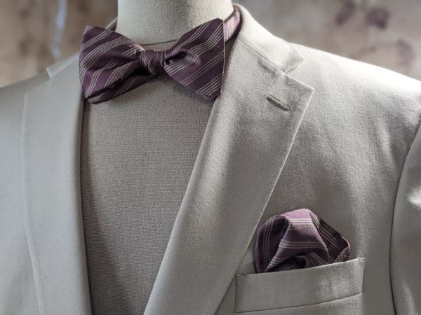 Destressed Silk Bow Tie