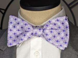 Lavender Dot Bow Tie