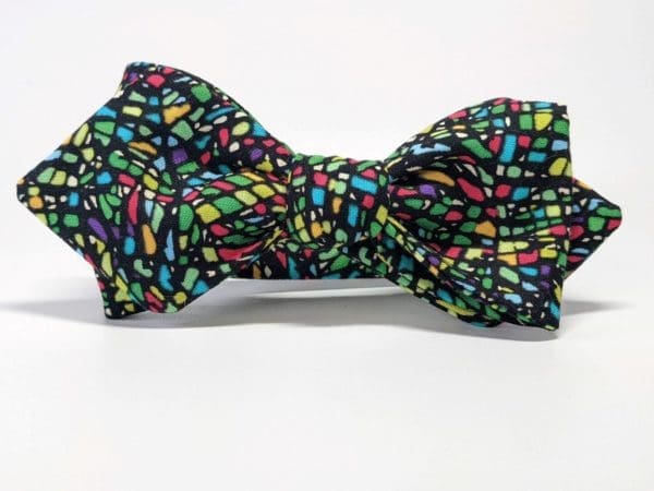 Green Mosaic Bow Tie