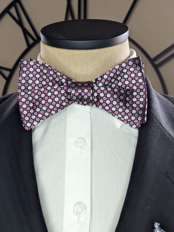 Pink Dot Bow Tie