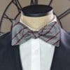 Houndstooth & Stripe Bow Tie
