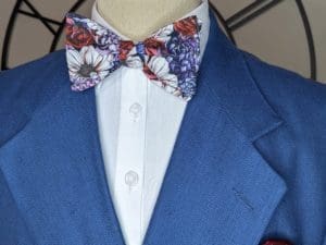 Colorful Floral Bow Ties