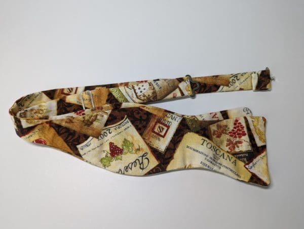 wine time bow tie