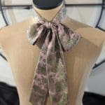 Pink Floral Skinny Scarf