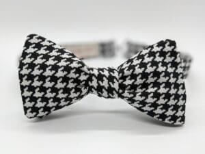 Black & White Houndstooth BowTie