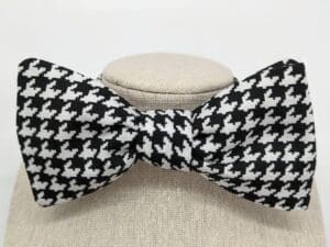 Black & White Houndstooth BowTie