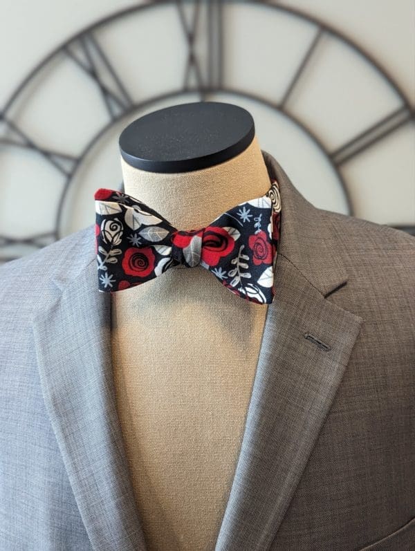 Red Rose Bow Tie