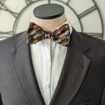 Gradient Squares Silk Bow Tie