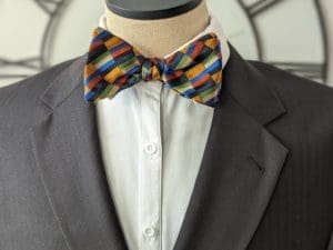 Gradient Squares Silk Bow Tie