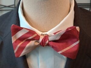 Striped Polyester Bow Ties