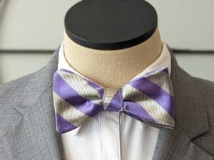 Striped Silk Bow Ties