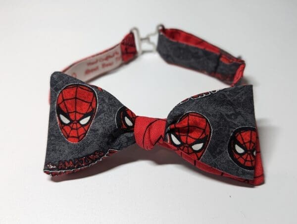 Spiderman Gray Boys Bow Tie