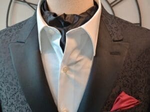 Black Silk Cravat / Ascot