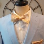 Yellow Weave Silk Bow Tie