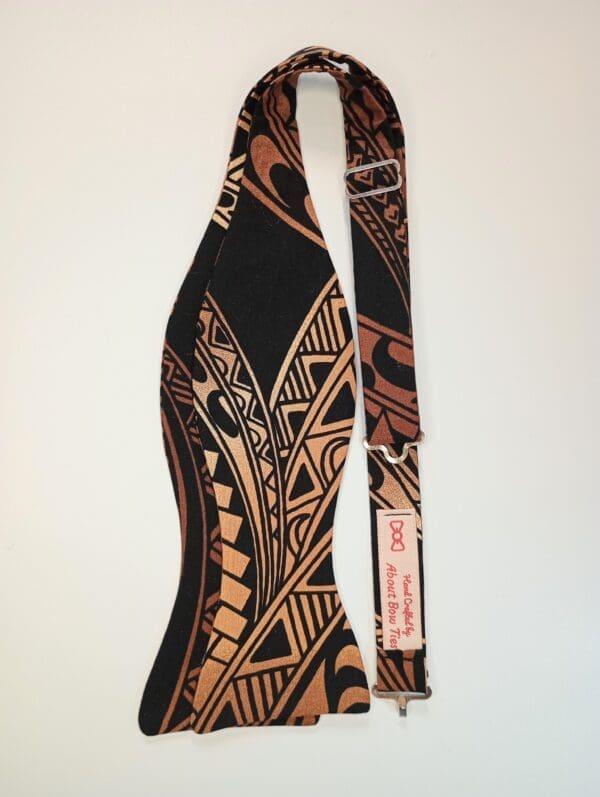 Gold Hawaiian Tribal Bow Tie