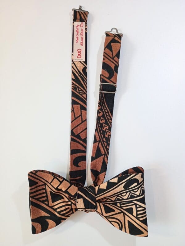 Gold Hawaiian Tribal Bow Tie