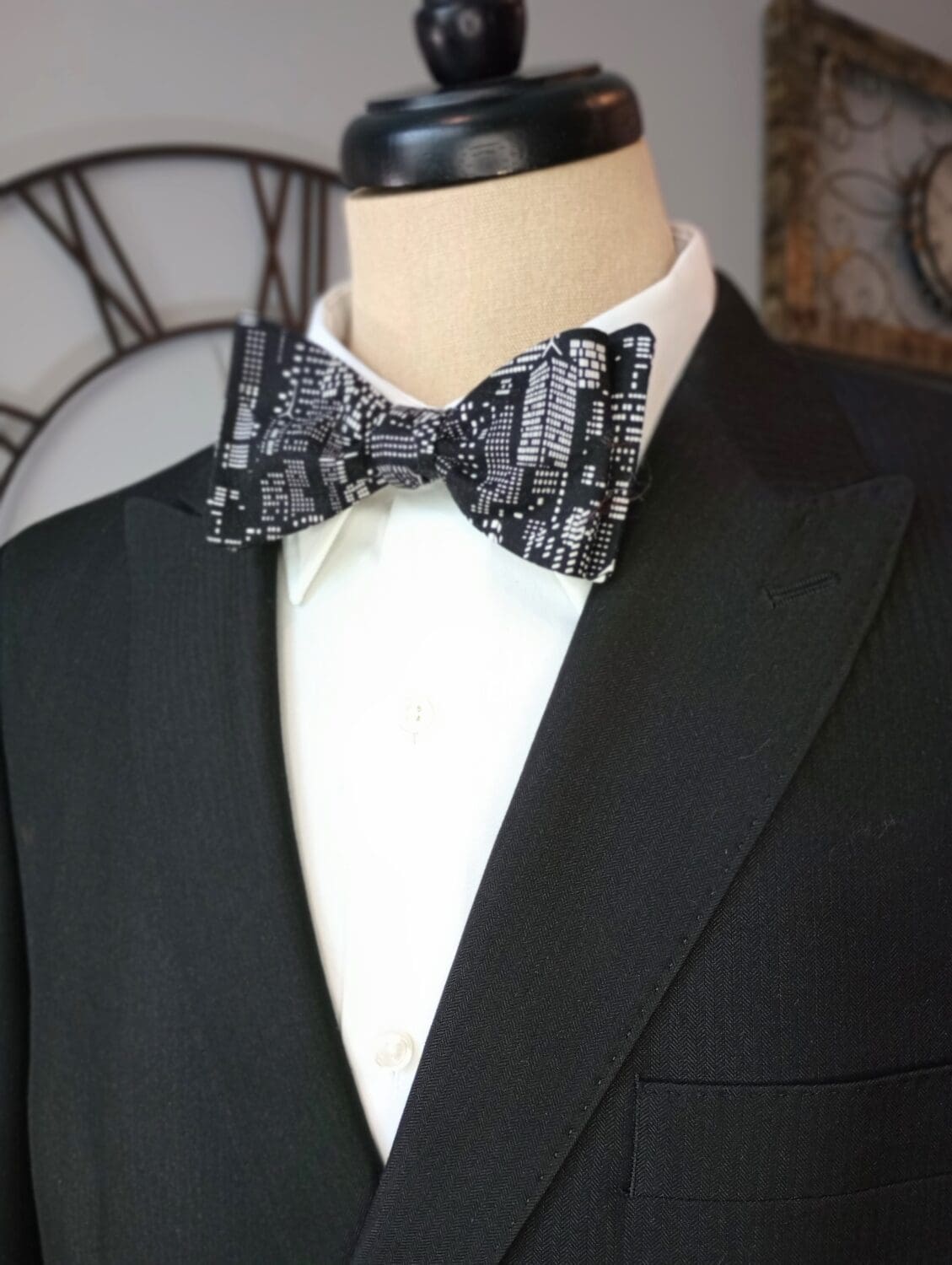 City Skyline Bow Tie
